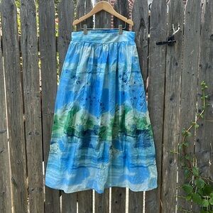 Elie Tahari Watercolor Skirt